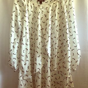 Cute 3X Blouse High Heel Pattern